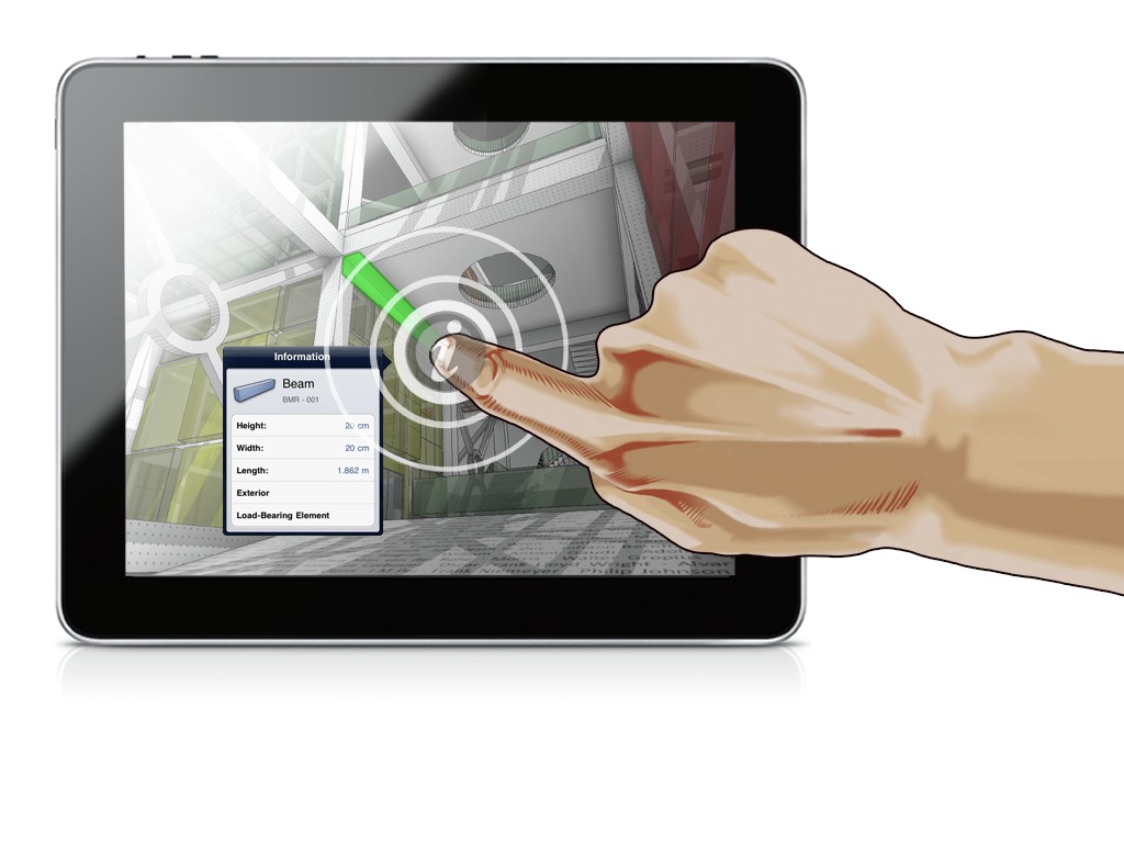 Grafisoft BIMx application on iPad 