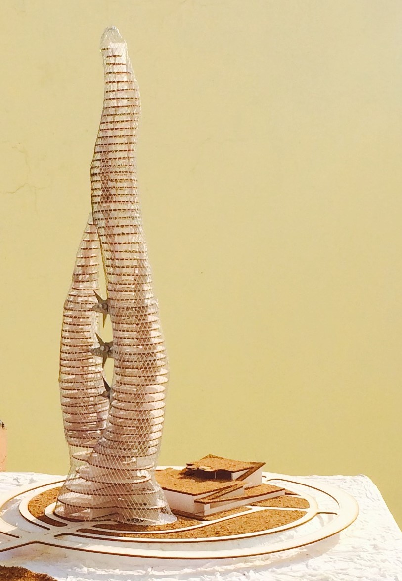 a skyscraper maquette 