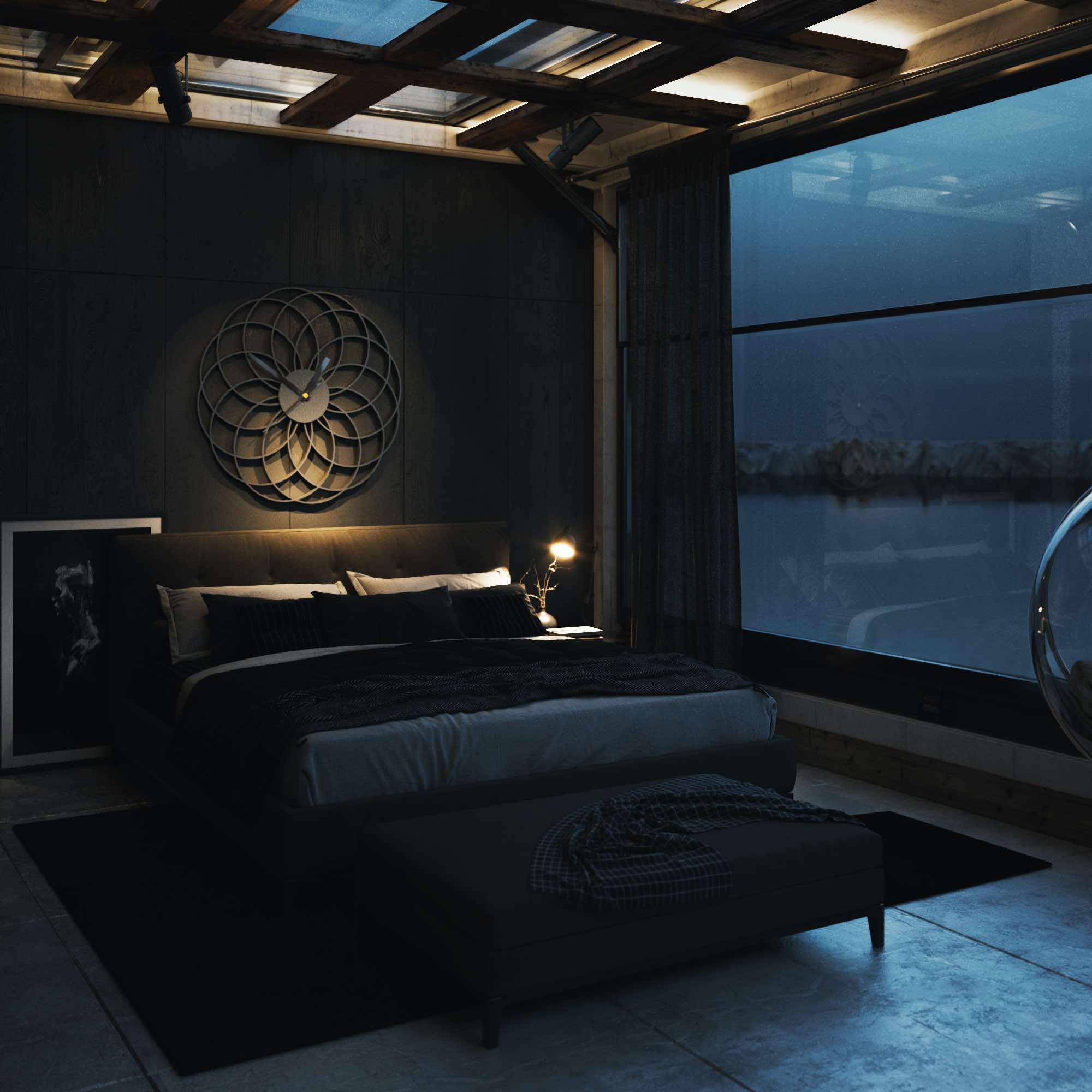 dark interior design 