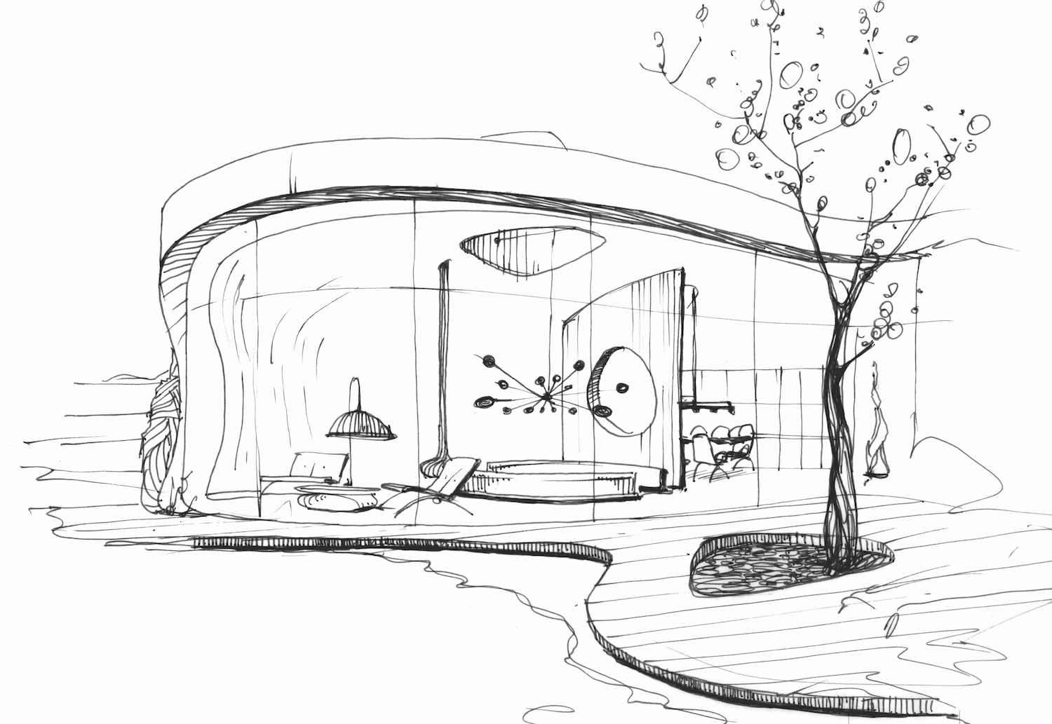 Architecture|sketches | Bachir Tandji