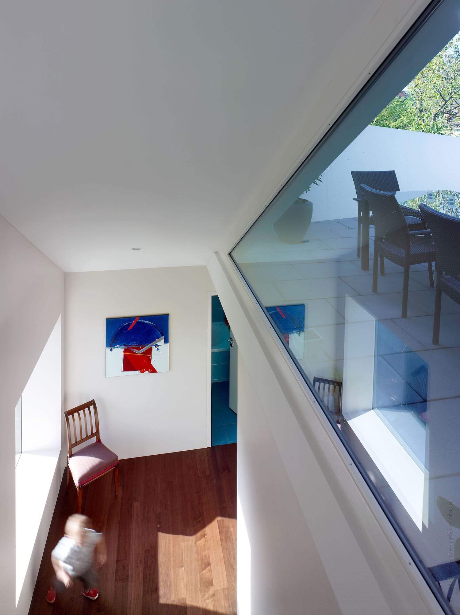 inclined ceiling