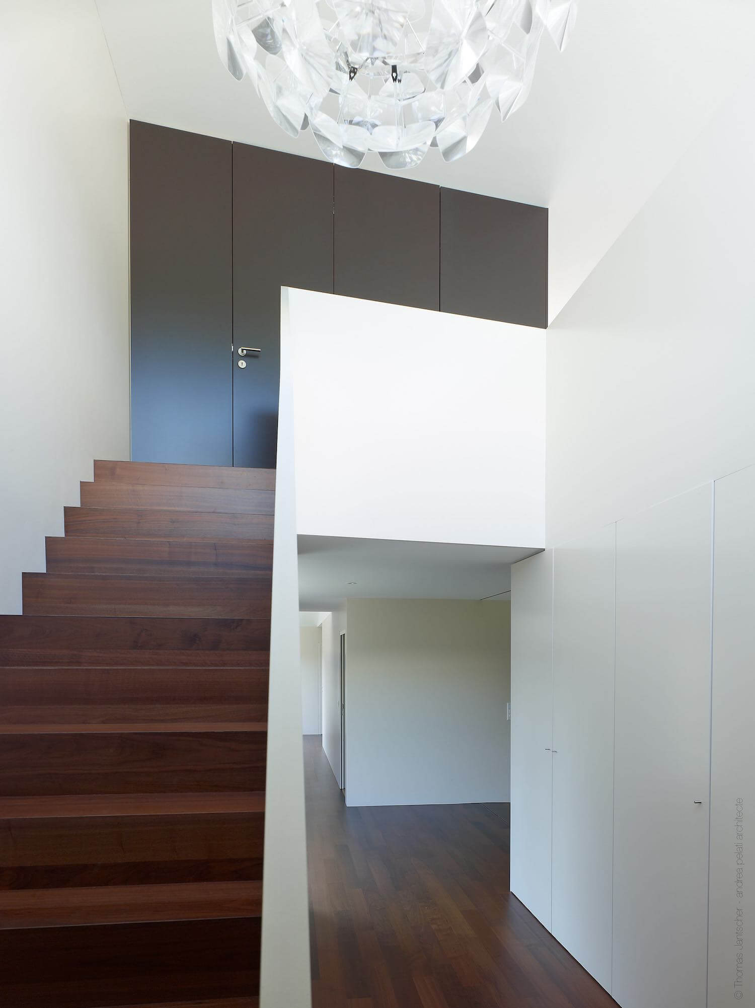 staircase with wooden steps